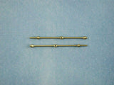 1 Hole Capping Stanchion, Brass (Choice of Sizes)
