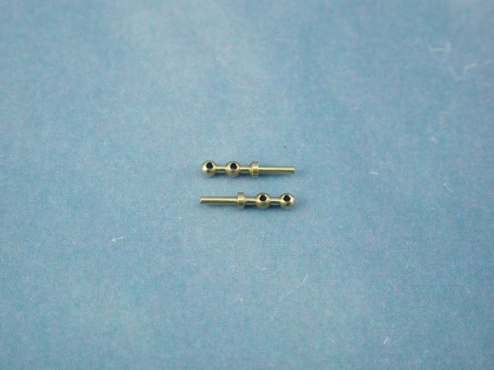 2 Hole Brass Rail Stanchion Ball Type (Choice of Sizes)