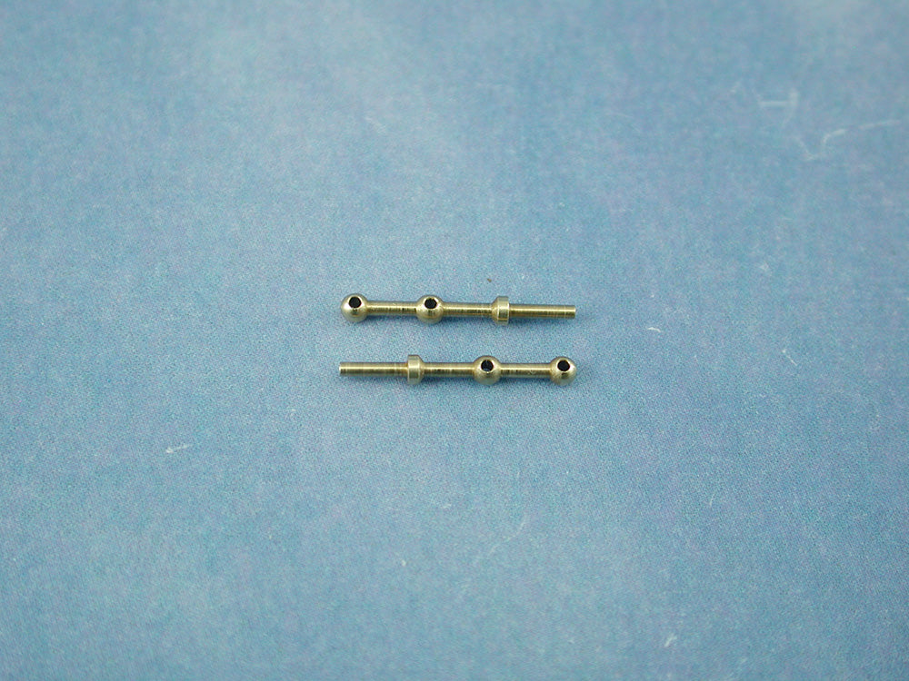 2 Hole Brass Rail Stanchion Ball Type (Choice of Sizes)