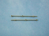 2 Hole Brass Rail Stanchion Ball Type (Choice of Sizes)