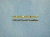 2 Hole Capping Stanchion, Brass (Choice of Sizes)