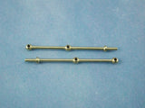 2 Hole Brass Rail Stanchion Ball Type (Choice of Sizes)