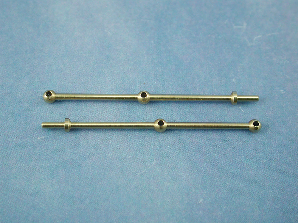 2 Hole Brass Rail Stanchion Ball Type (Choice of Sizes)
