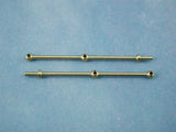 2 Hole Brass Rail Stanchion Ball Type (Choice of Sizes)
