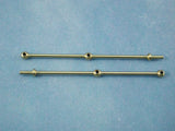 2 Hole Brass Rail Stanchion Ball Type (Choice of Sizes)