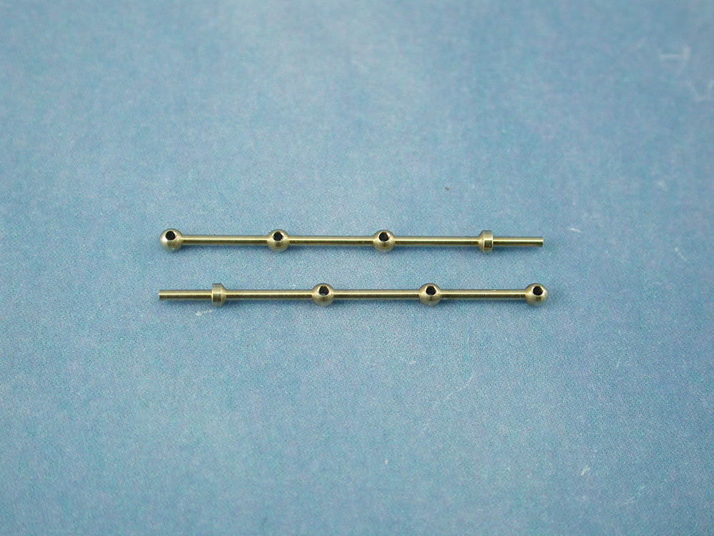 3 Hole Brass Rail Stanchion Ball Type (Choice of Sizes)