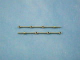 3 Hole Brass Rail Stanchion Ball Type (Choice of Sizes)