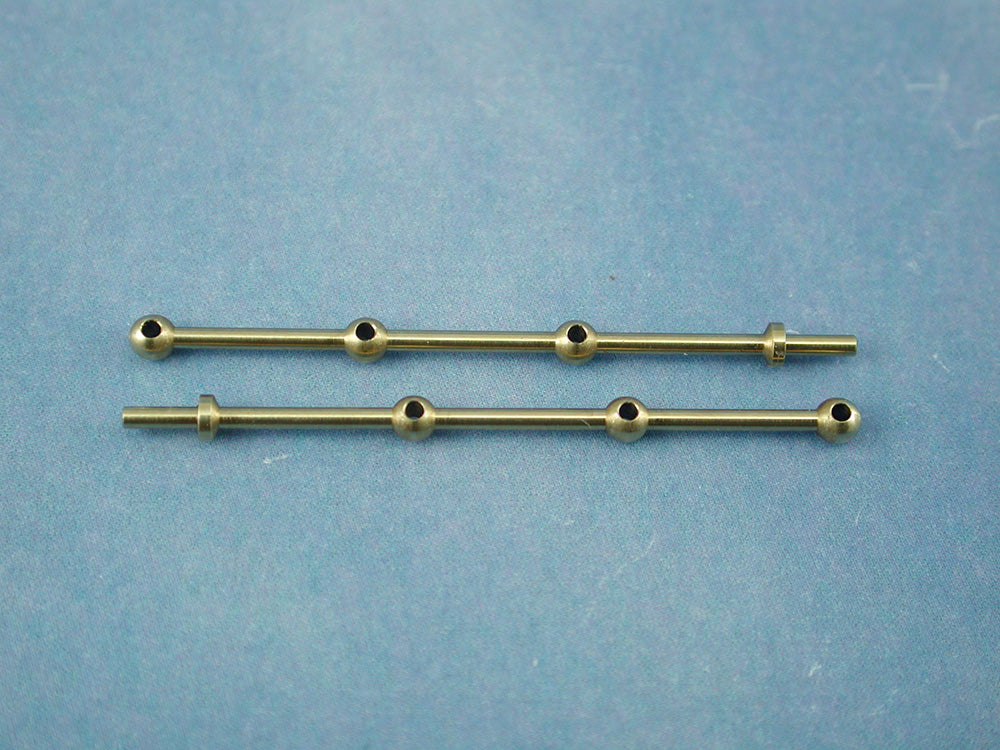 3 Hole Brass Rail Stanchion Ball Type (Choice of Sizes)