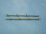 3 Hole Brass Rail Stanchion Ball Type (Choice of Sizes)