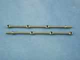 3 Hole Brass Rail Stanchion Ball Type (Choice of Sizes)