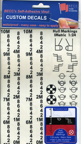 BECC Black Waterline Markings Metric