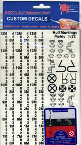 BECC Black Waterline Markings Metric