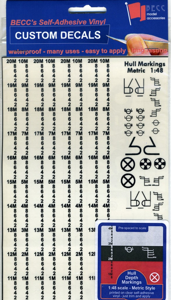 BECC Black Waterline Markings Metric