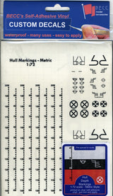 BECC Black Waterline Markings Metric
