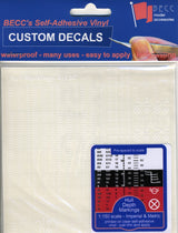 BECC White Waterline Markings Imperial