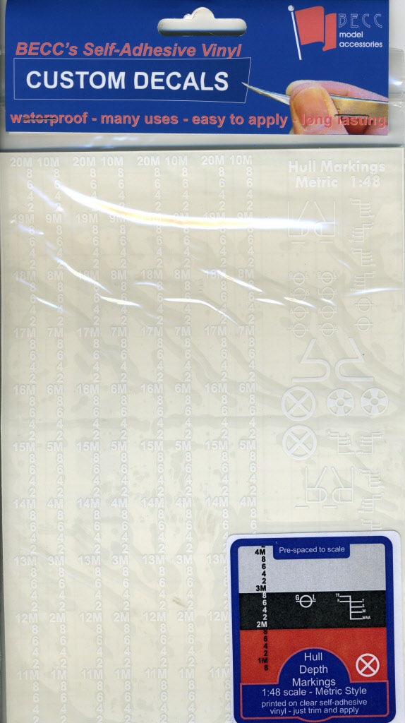 BECC White Waterline Markings Metric