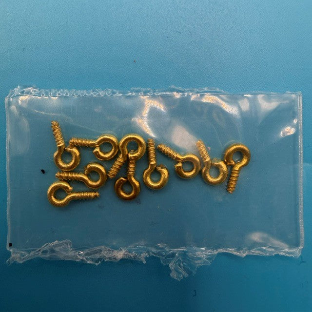 Brass Screweye 10mm (Pack of 10)