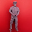 Fisherman standing holding rope 1/24 Scale 75mm image 0