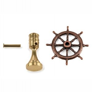 Ships Wheel on Brass Stand 30mm