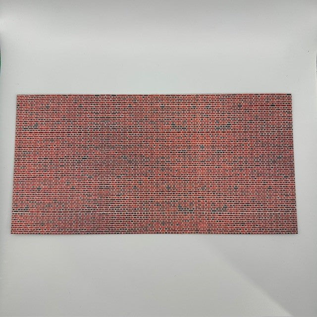 Vollmer 46042 Red brick embossed card sheet image 0