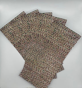 Auhagen 50102 Card sheet (5) irregular cut stone wall image 0
