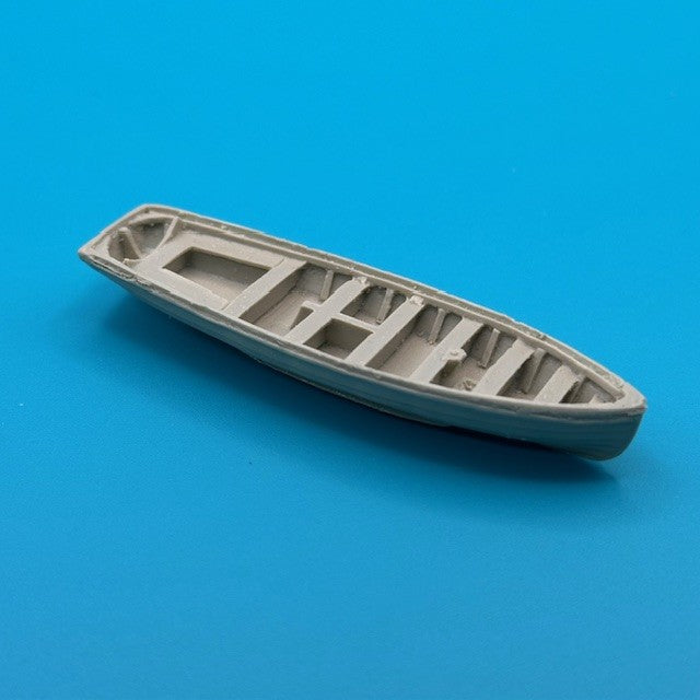 32ft Longboat Clinker Transom Stern 75mm 1:128 Scale image 0