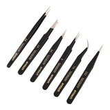 Amtech R0384 6 Piece coated tweezer set image 1