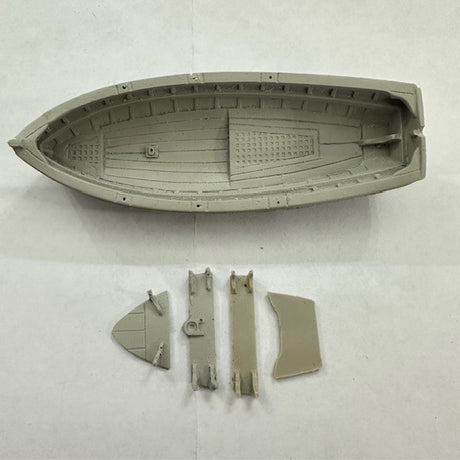 17ft Dinghy Clinker Transom Stern 107mm 1:48 Scale image 0