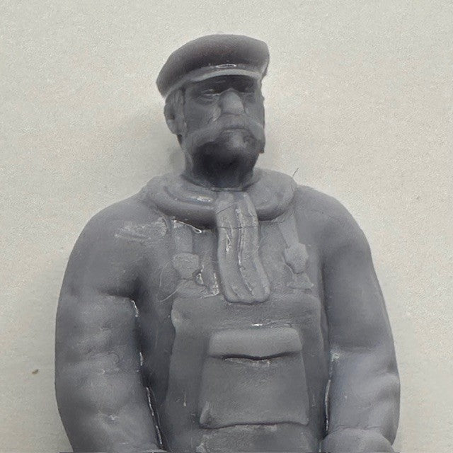 Fisherman standing holding rope 1/24 Scale 75mm image 1