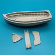 10.5ft Dinghy/Workboat Clinker Transom Stern 100mm 1:32 Scale image 0
