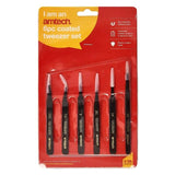 Amtech R0384 6 Piece coated tweezer set image 0