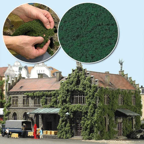 Busch 7343 Dark Green Micro Flock Foliage Sheet image 0
