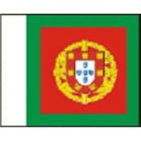 The national flag of Portugal, featuring a vertical green band on the left, a white band on the right, and a red central field with the yellow and blue national coat of arms.