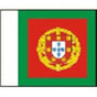 The national flag of Portugal, featuring a vertical green band on the left, a white band on the right, and a red central field with the yellow and blue national coat of arms.
