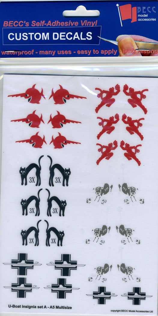 BECC U-Boat Insignia Fleet markings for conning tower