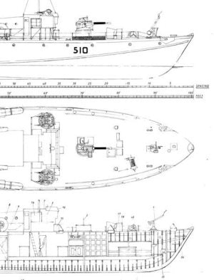 Vosper MTB510 Model Boat Plan