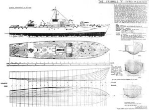 Fairmile F Model Boat Plan