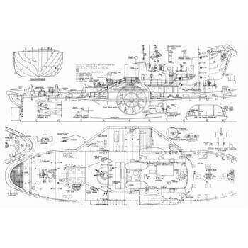 Forceful Paddle Tug Model Boat Plan
