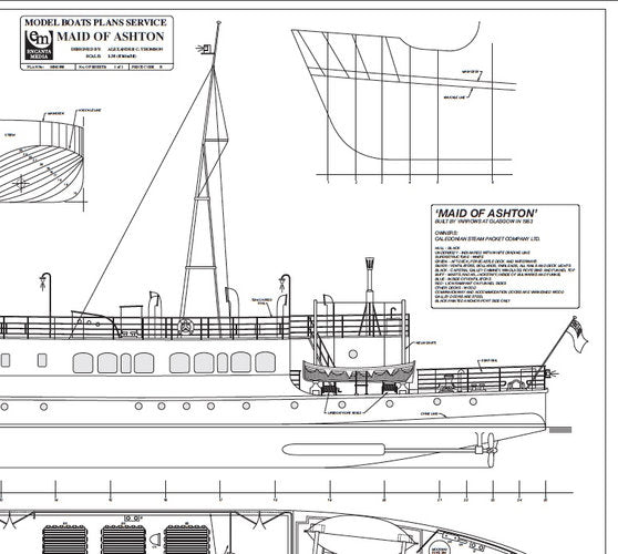 Maid of Ashton Model Boat Plan