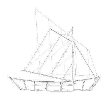 Portugese Fishing Boat Dory Model Boat Plan