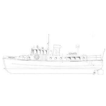 Badger Customs Launch Model Boat Plan