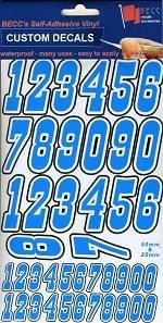BECC Multi Coloured Number Pack Blue