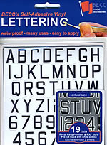 BECC Pennant Lettering RN & RAF 19mm