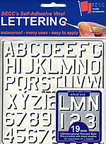 BECC Pennant Lettering US & International 19mm