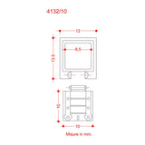 Gunport Surround With Port 10x10mm (10)