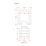 Gunport Surround With Port 18x18mm (10)