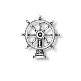Ships Wheel on Stand Bronzed 14mm