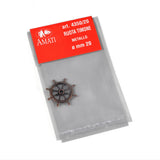 Ships Wheel Bronzed Metal 20mm