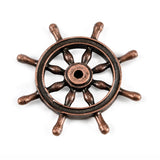 Ships Wheel Bronzed Metal 38mm