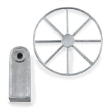 Yachts wheel 30mm 8 spoke with support